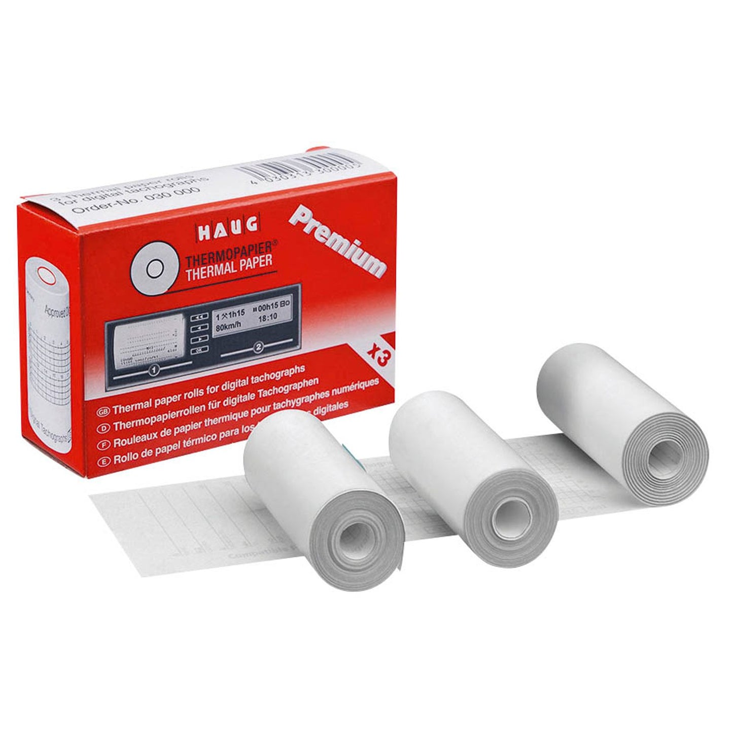 HAUG Premium Thermorollen 5,7 cm x 8,0 m | 3105 | 1 Pack = 3 Rollen