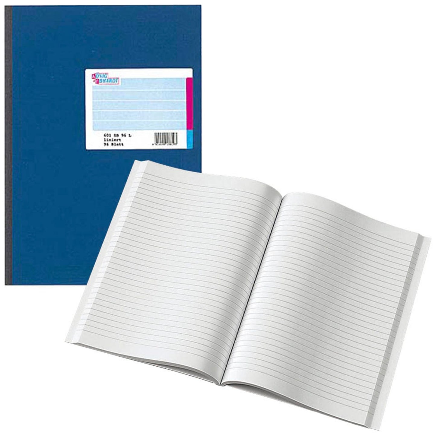 KÖNIG & EBHARDT Geschäftsbuch DIN A4 liniert, blau Softcover 192 Seiten | 861417201
