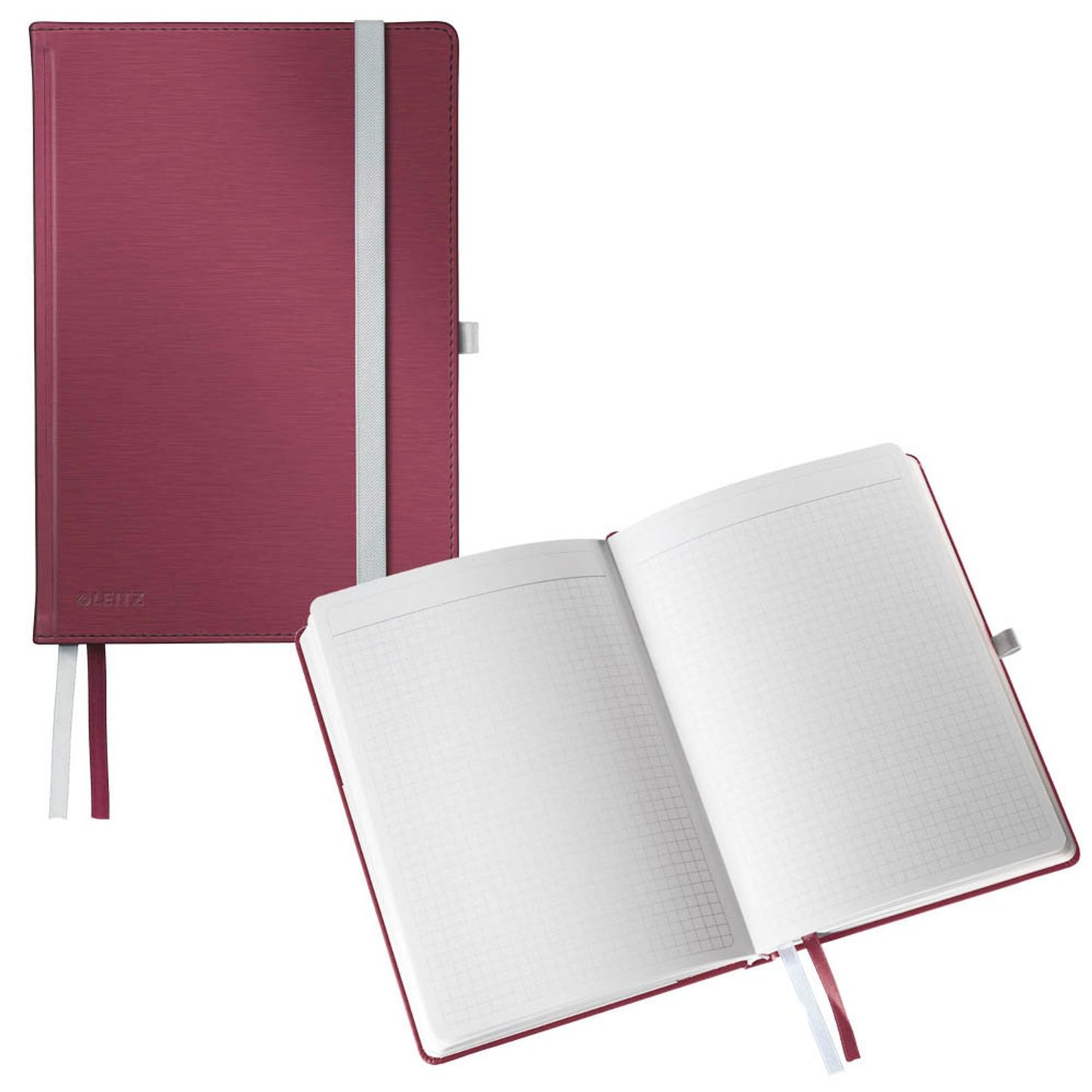 LEITZ Notizbuch Style DIN A5 kariert, Hardcover 160 Seiten