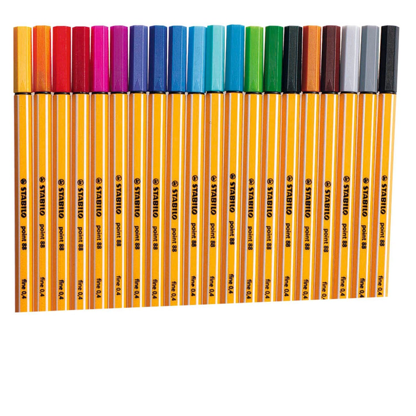 STABILO point 88 Zebrui Fineliner farbsortiert 0,4 mm | 8820-02 | 1 Pack = 20 St.