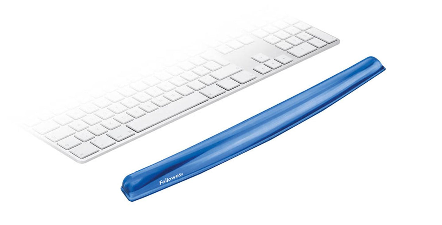 Fellowes Mousepad/Tastatur-Handballenauflage Crystals Gel blau