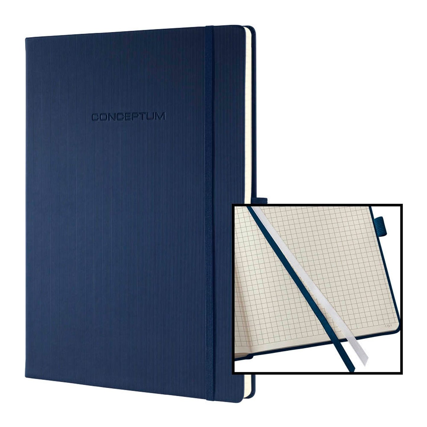 SIGEL Notizbuch Conceptum® ca. DIN A4 kariert, Hardcover 194 Seiten