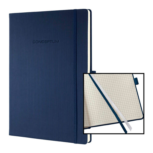 SIGEL Notizbuch Conceptum® ca. DIN A4 kariert, Hardcover 194 Seiten