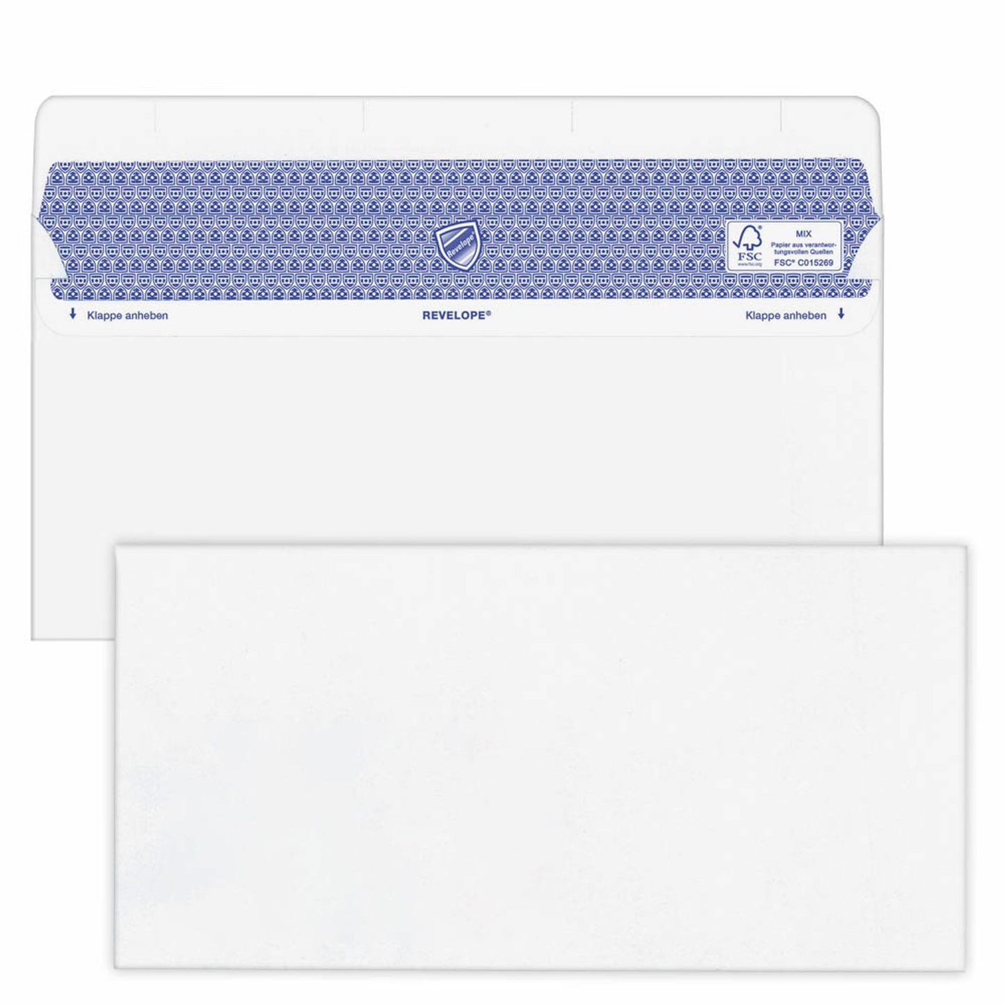 MAILmedia Briefumschläge Revelope® Professional DIN lang+ Fenster offset weiß selbstklebend 100 St.