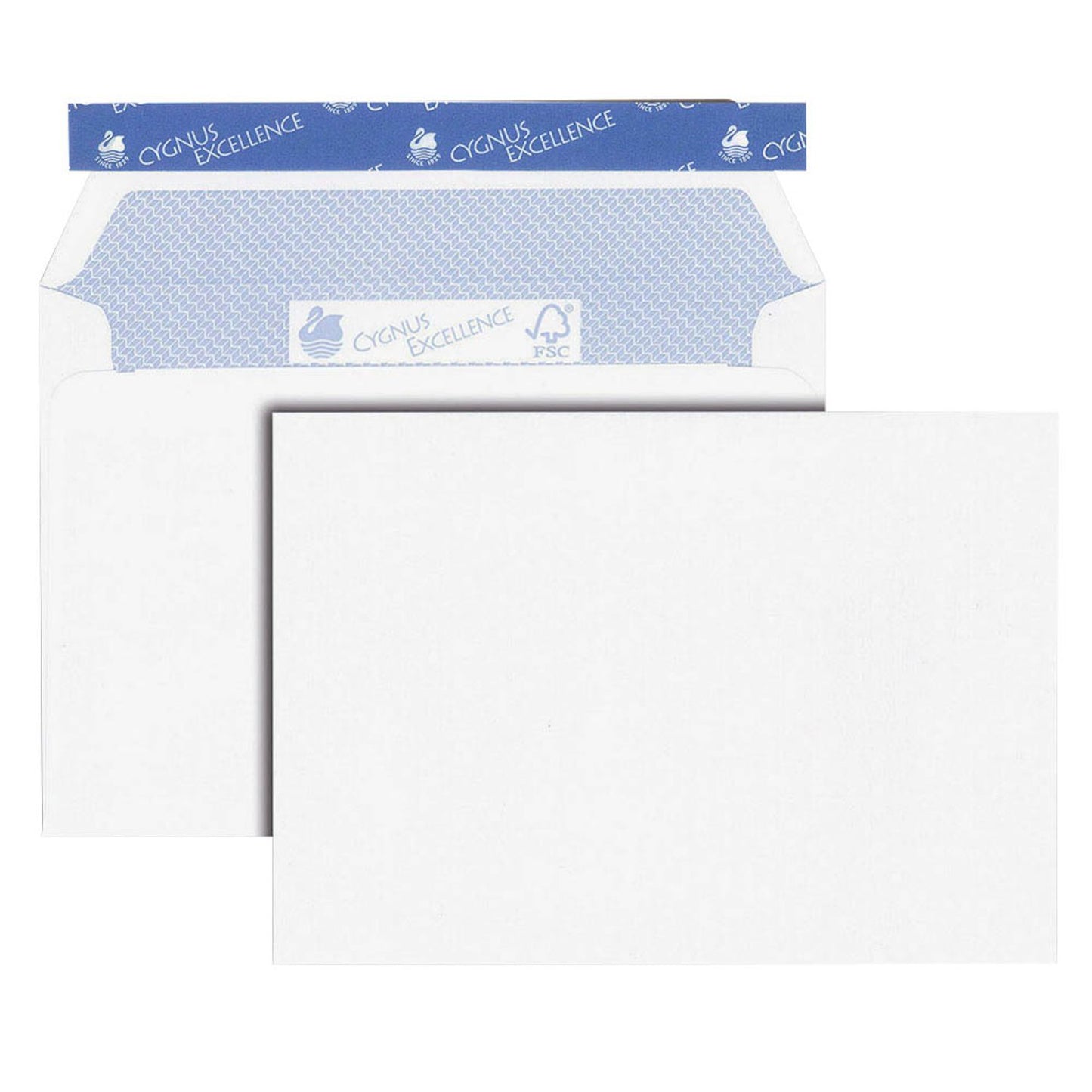 MAILmedia Briefumschläge Cygnus Excellence® DIN C6 ohne Fenster hochweiß haftklebend | 30123538 | 1 Pack = 100 St.