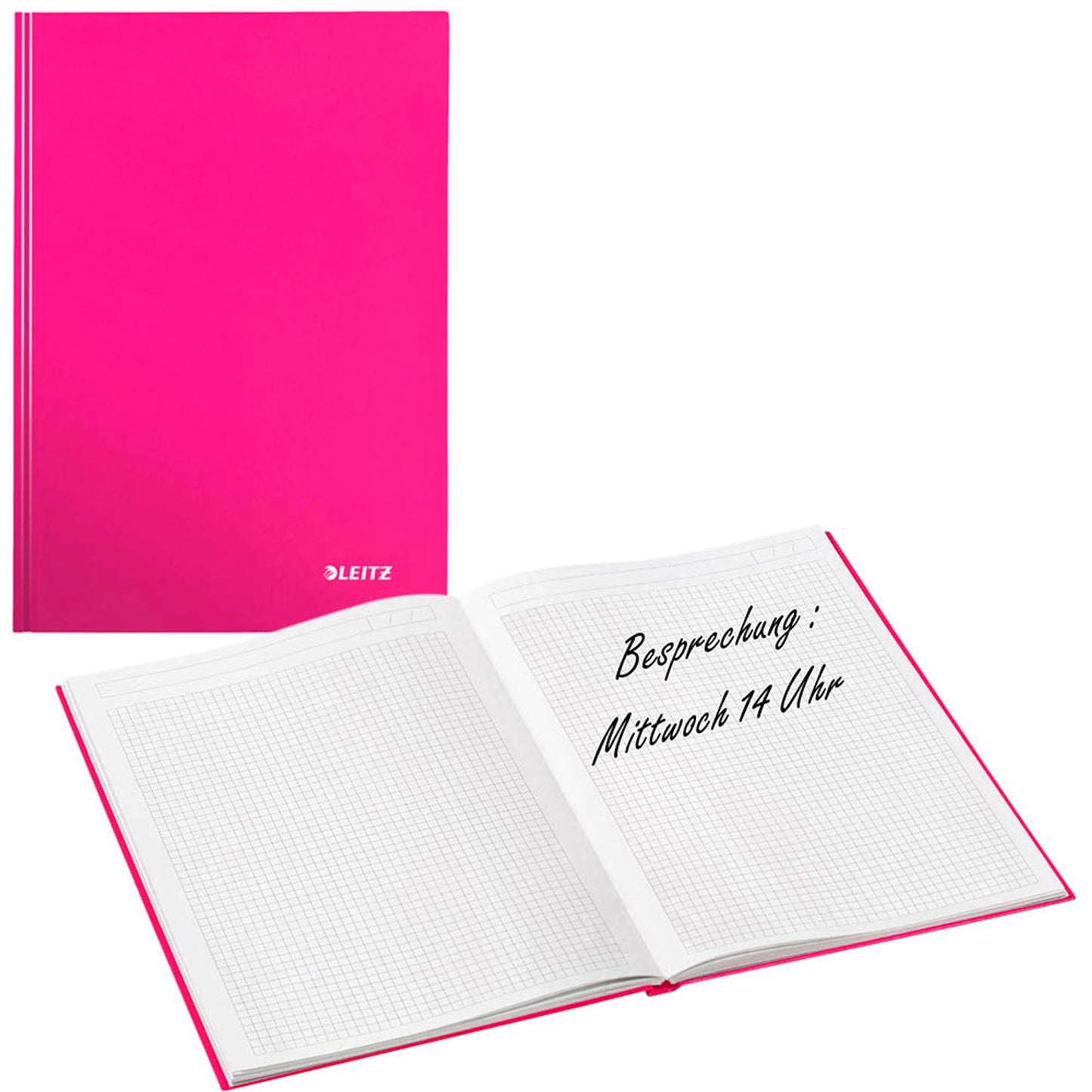 LEITZ Notizbuch WOW DIN A4 kariert, Hardcover 160 Seiten