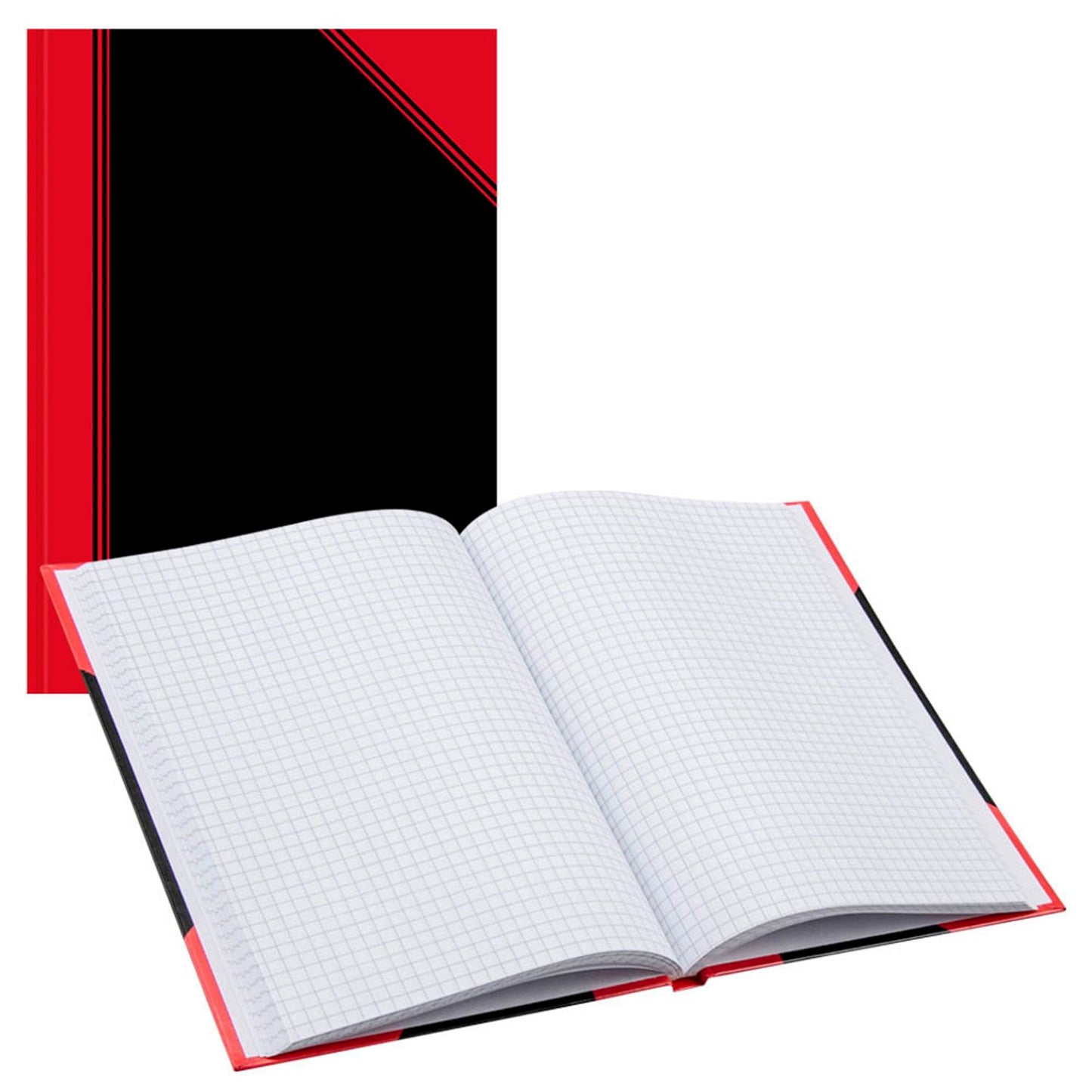 Bantex Notizbuch Chinakladde DIN A5, schwarz/rot Hardcover 192 Seiten