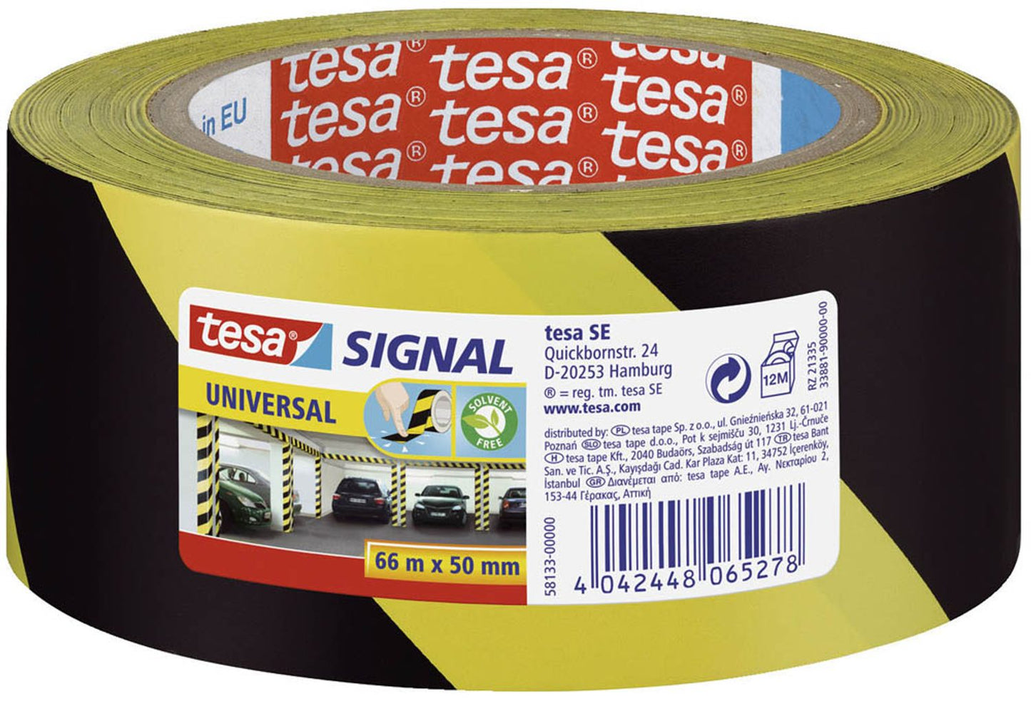 tesa Warnklebeband Signal UNIVERSAL 50,0 mm x 66,0 m 1 Rolle