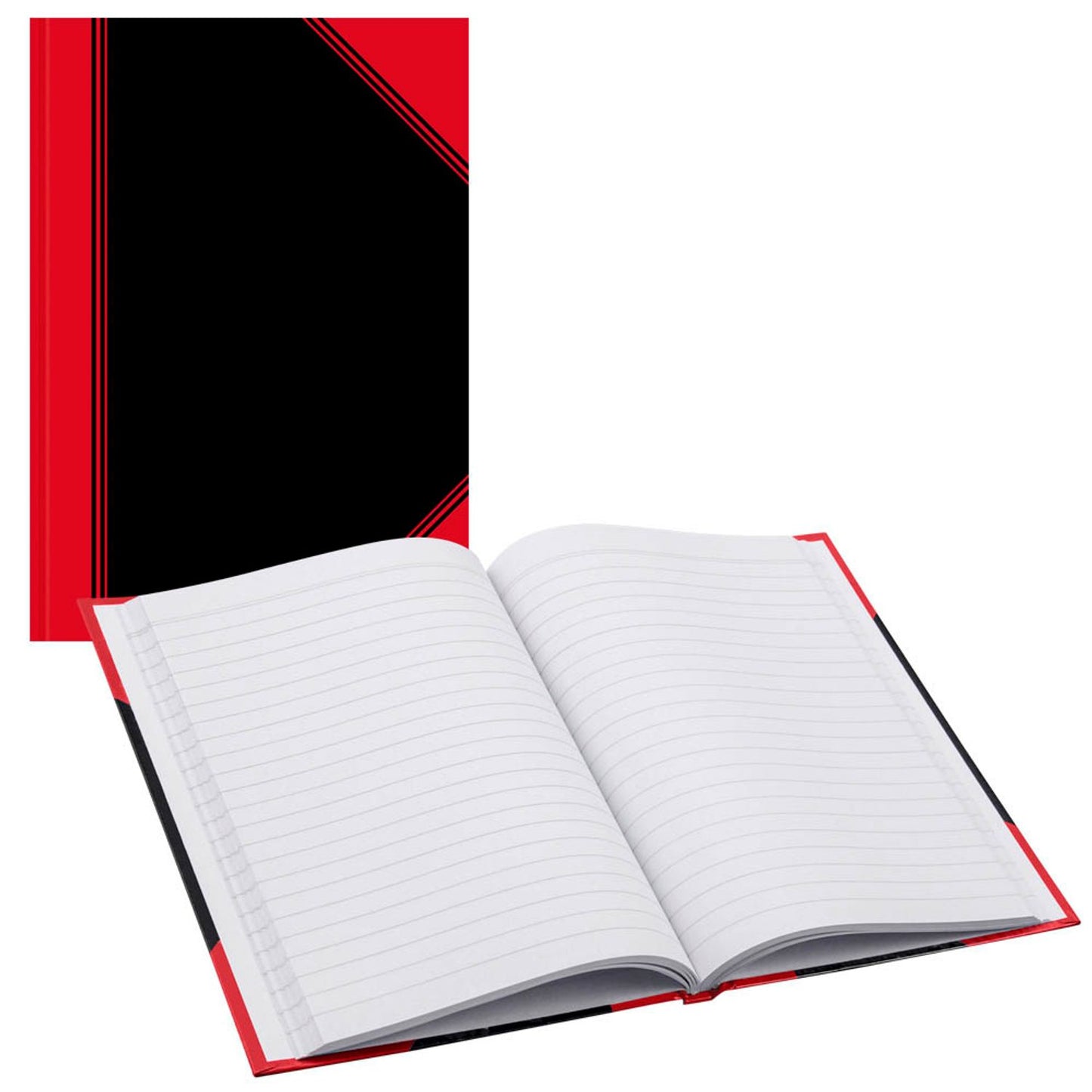 Bantex Notizbuch Chinakladde DIN A6, schwarz/rot Hardcover 192 Seiten
