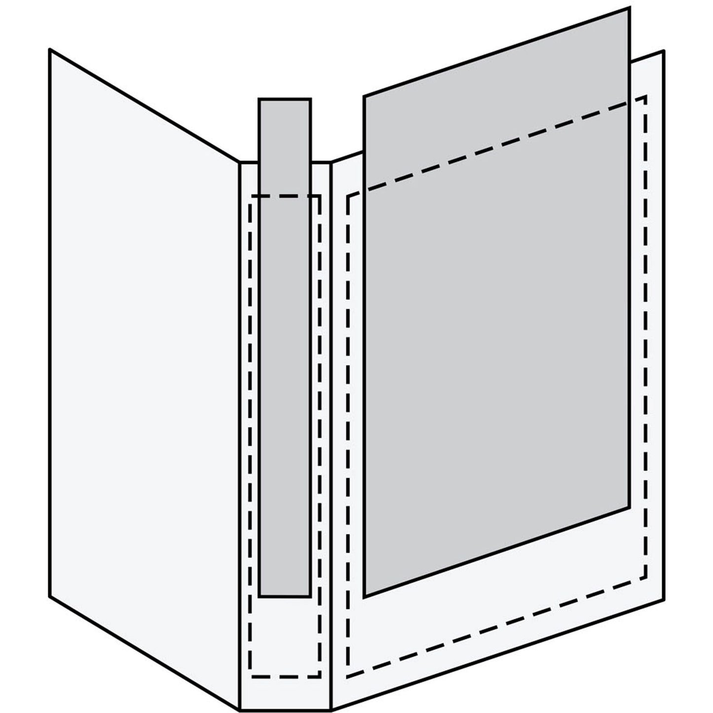 Esselte Präsentationsringbücher 2-Ringe weiß 4,6 cm DIN A5 hoch | 46571 | 1 Pack = 12 St.