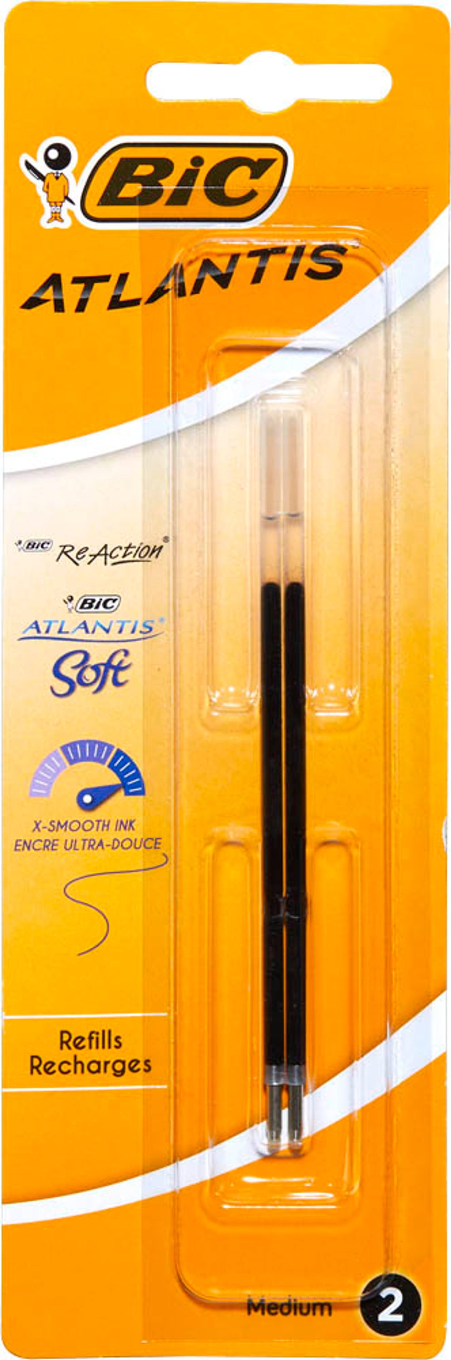 BIC X-Smooth Kugelschreiberminen M, 2 St.
