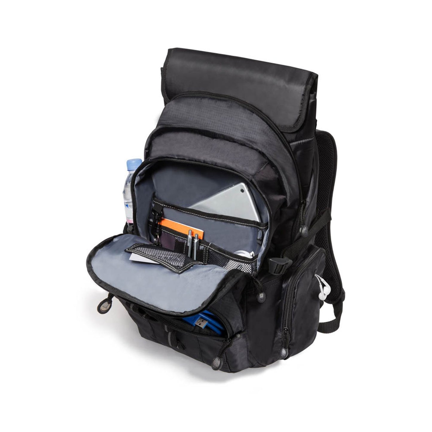 DICOTA Laptop-Rucksack Backpack Universal Recycling-PET schwarz 30 l bis 39,6 cm (15,6 Zoll) | D31008