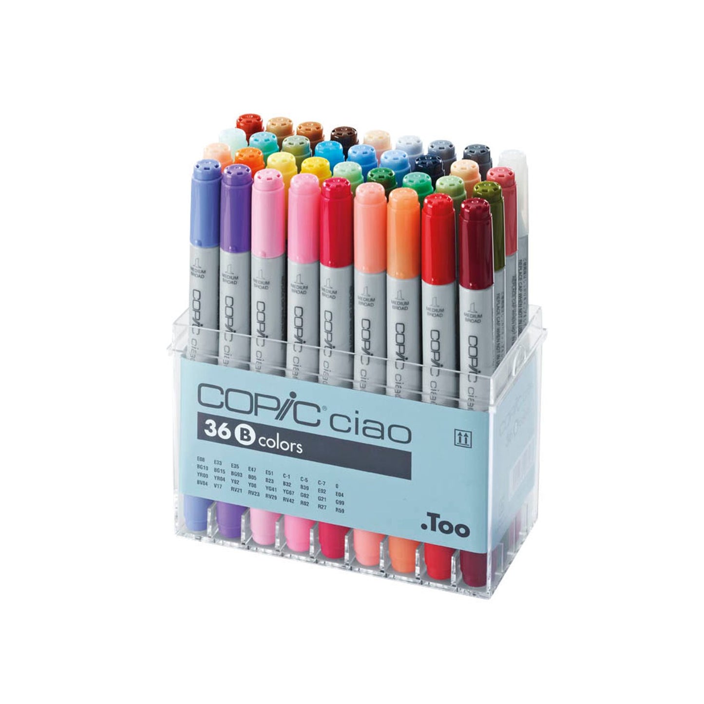 COPIC® Ciao B Layoutmarker-Set farbsortiert 1,0 + 6,0 mm | 22075362 | 1 Pack = 36 St.
