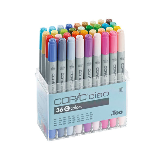 COPIC® Ciao C Layoutmarker-Set farbsortiert 1,0 + 6,0 mm | 22075363 | 1 Pack = 36 St.