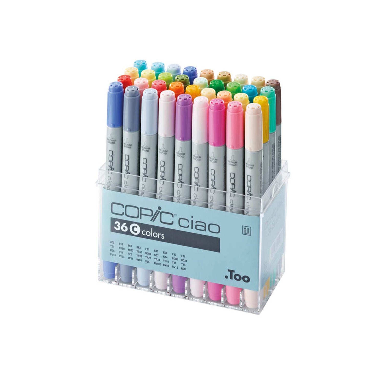 COPIC® Ciao C Layoutmarker-Set farbsortiert 1,0 + 6,0 mm | 22075363 | 1 Pack = 36 St.