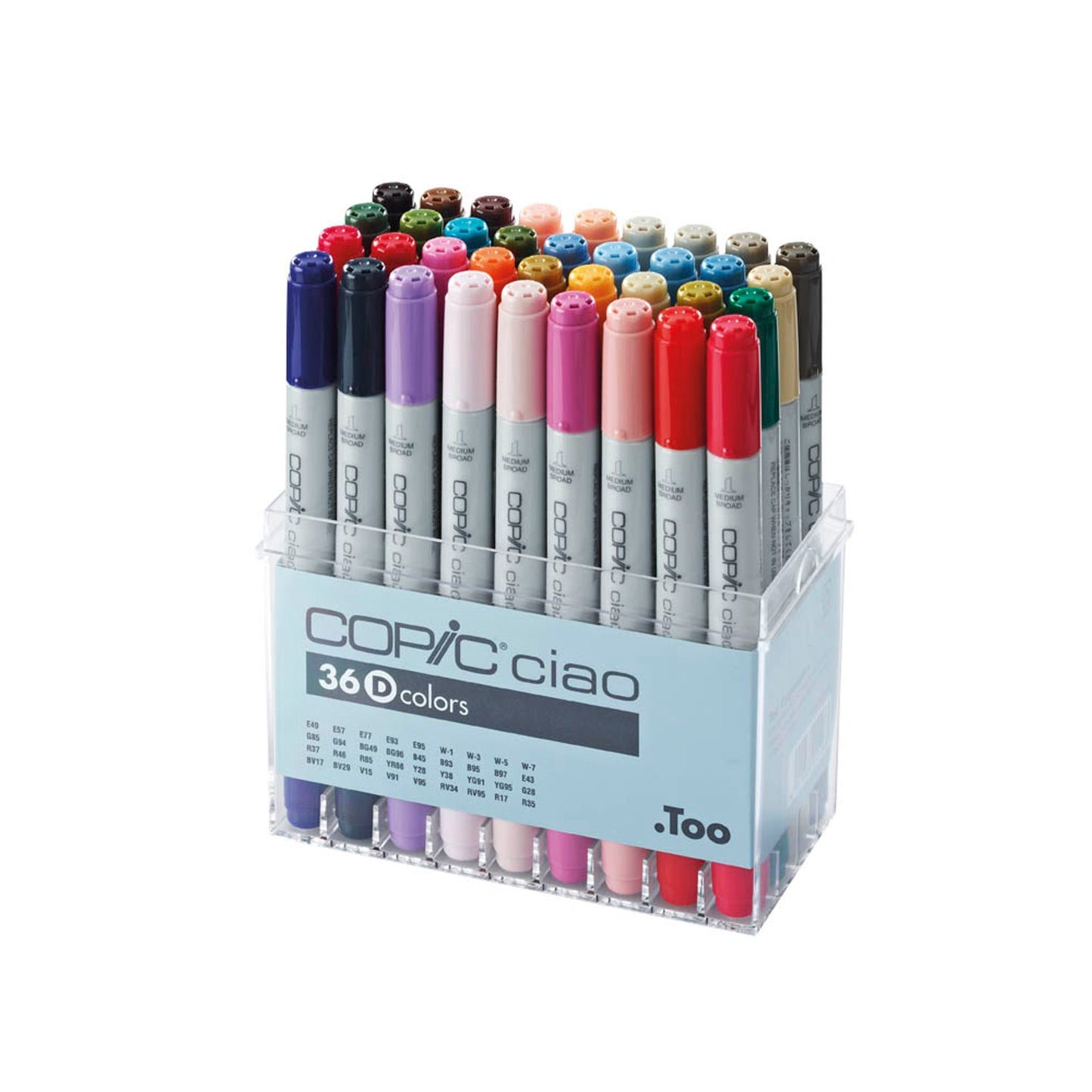 COPIC® Ciao D Layoutmarker-Set farbsortiert 1,0 + 6,0 mm | 22075364 | 1 Pack = 36 St.