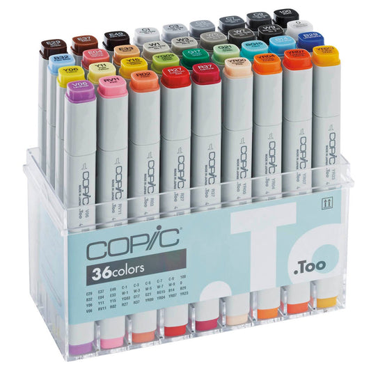 COPIC® Classic Layoutmarker-Set farbsortiert 1,0 + 6,0 mm | 20075158 | 1 Pack = 36 St.