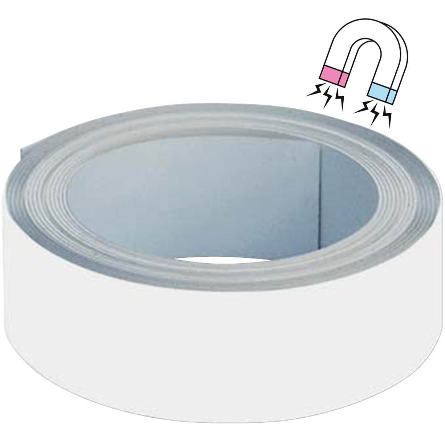 MAUL Magnetband selbstklebend weiß