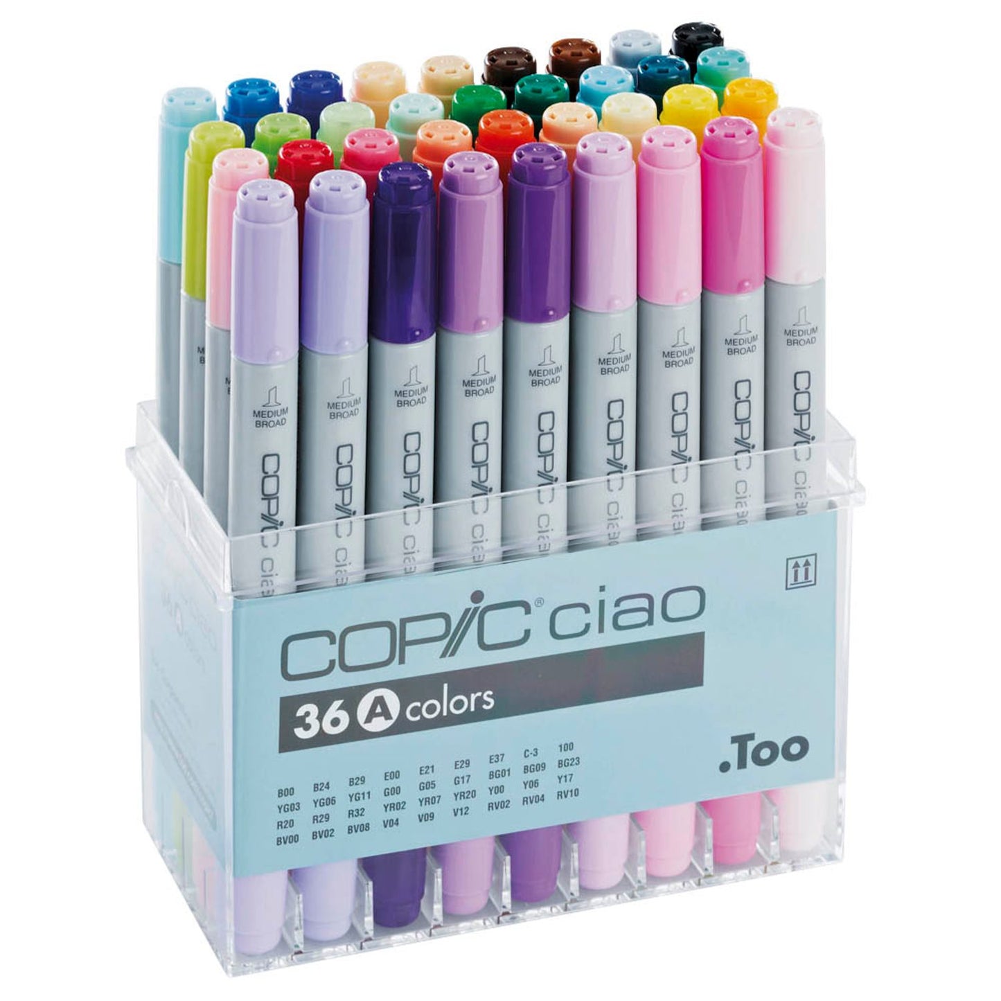 COPIC® Ciao A Layoutmarker-Set farbsortiert 1,0 + 6,0 mm | 22075361 | 1 Pack = 36 St.