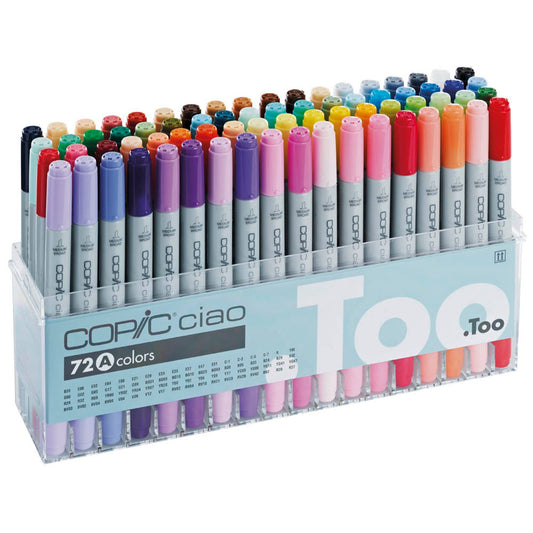 COPIC® Ciao A Layoutmarker-Set farbsortiert 1,0 + 6,0 mm | 22075160 | 1 Pack = 72 St.