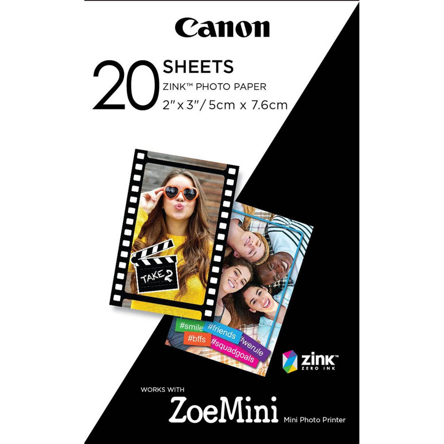 Canon ZP-2030 ZINK™ weiß Fotopapier | 3214C002 | 1 Pack = 20 Blatt