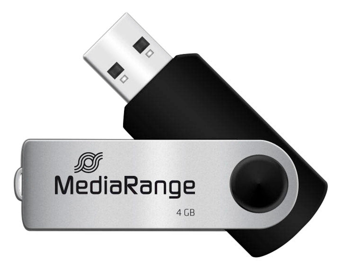 MediaRange USB-Stick schwarz, silber