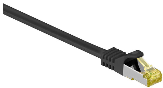 goobay RJ-45 Netzwerkkabel schwarz bis zu 10,00 Gbit/Sek. bis zu 500 MHz, 1 St.