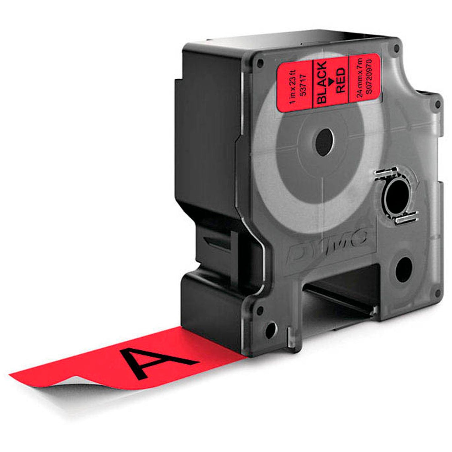 DYMO Schriftband D1 53717 , 24 mm schwarz auf rot | S0720970