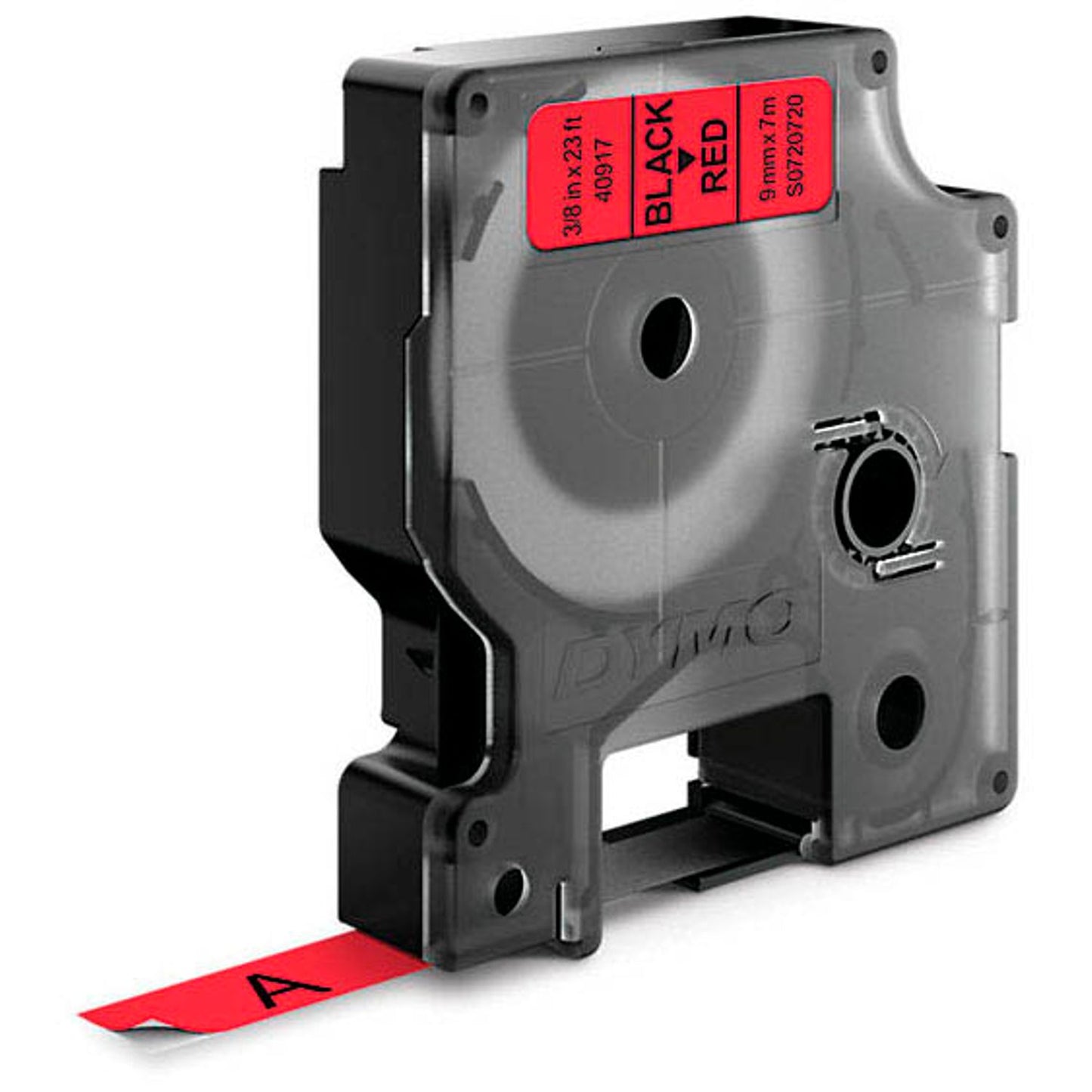 DYMO Schriftband D1 40917 , 9 mm schwarz auf rot | S0720720