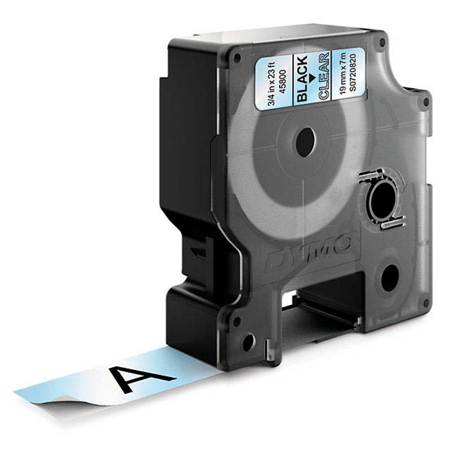 DYMO Schriftband D1 , 19 mm schwarz auf transparent | S0720820