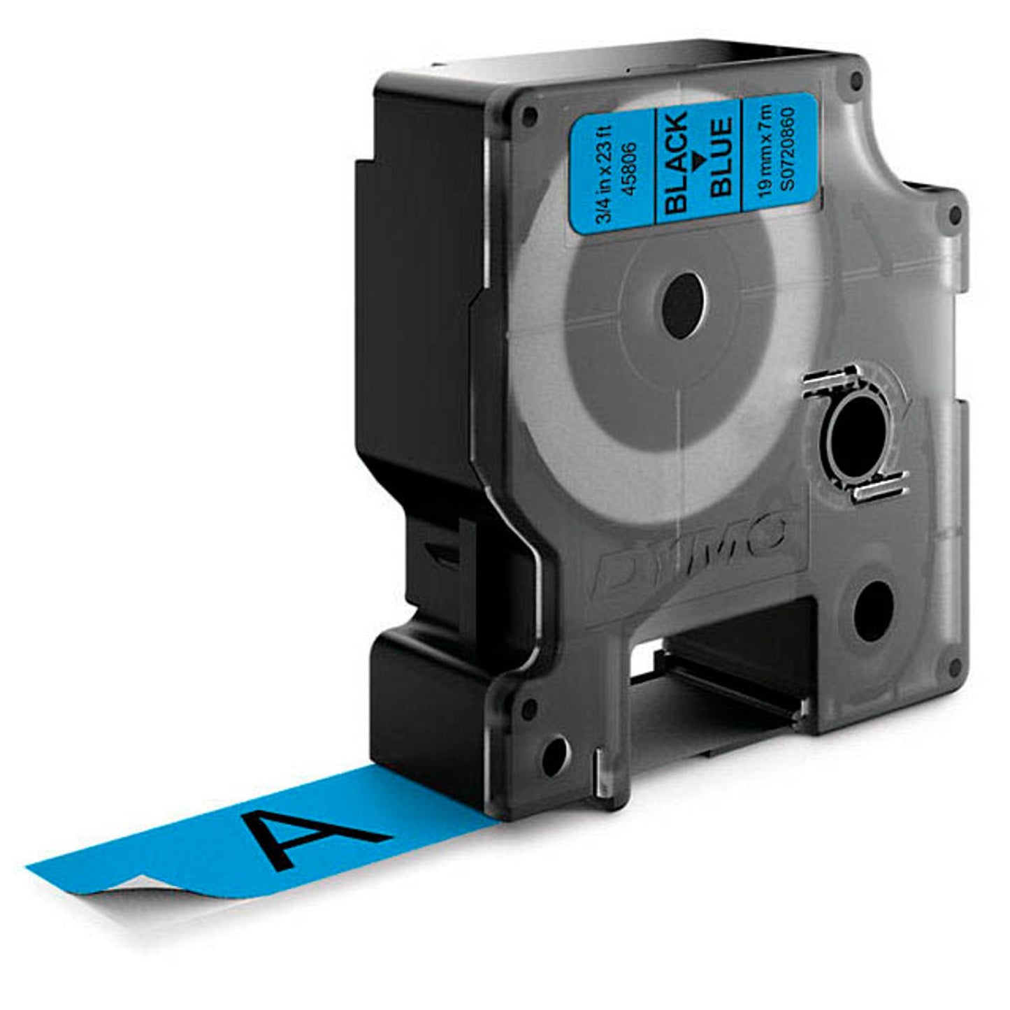 DYMO Schriftband D1 , 19 mm schwarz auf blau | S0720860