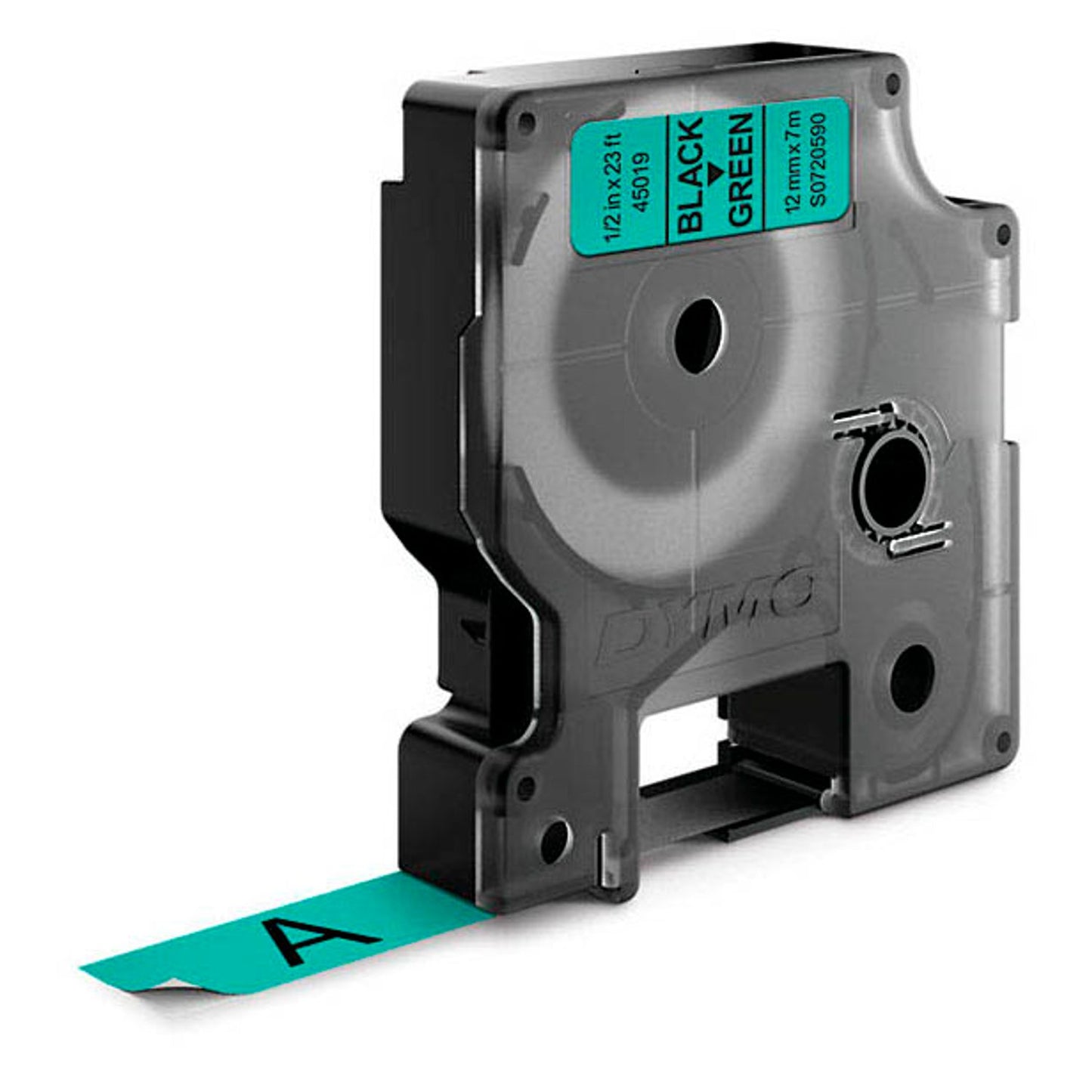 DYMO Schriftband D1 45019 , 12 mm schwarz auf grün | S0720590