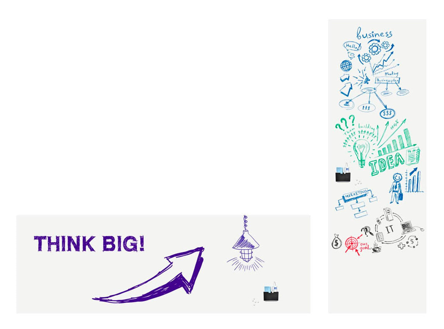 Legamaster selbstklebende Whiteboardfolie WRAP-UP blanko, 1 St.