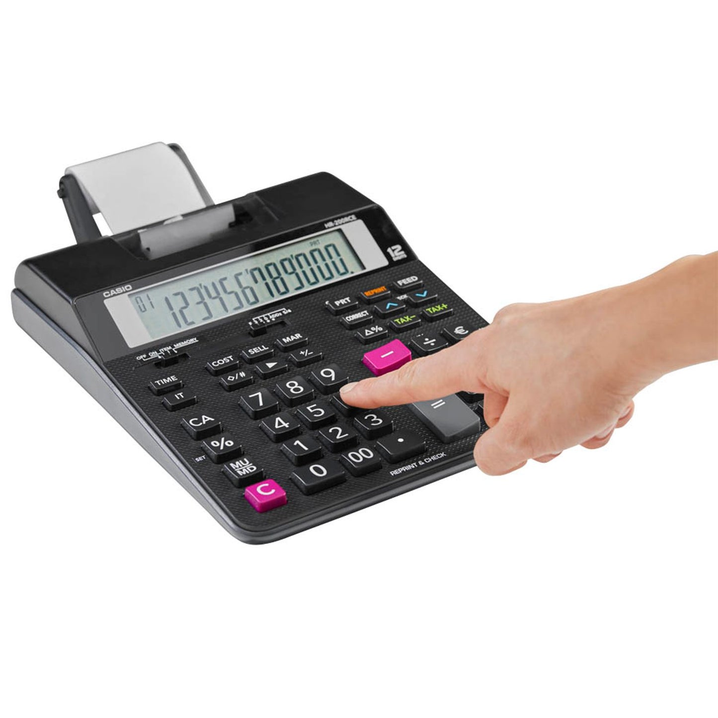 CASIO Tischrechner druckend schwarz | HR-200RCE