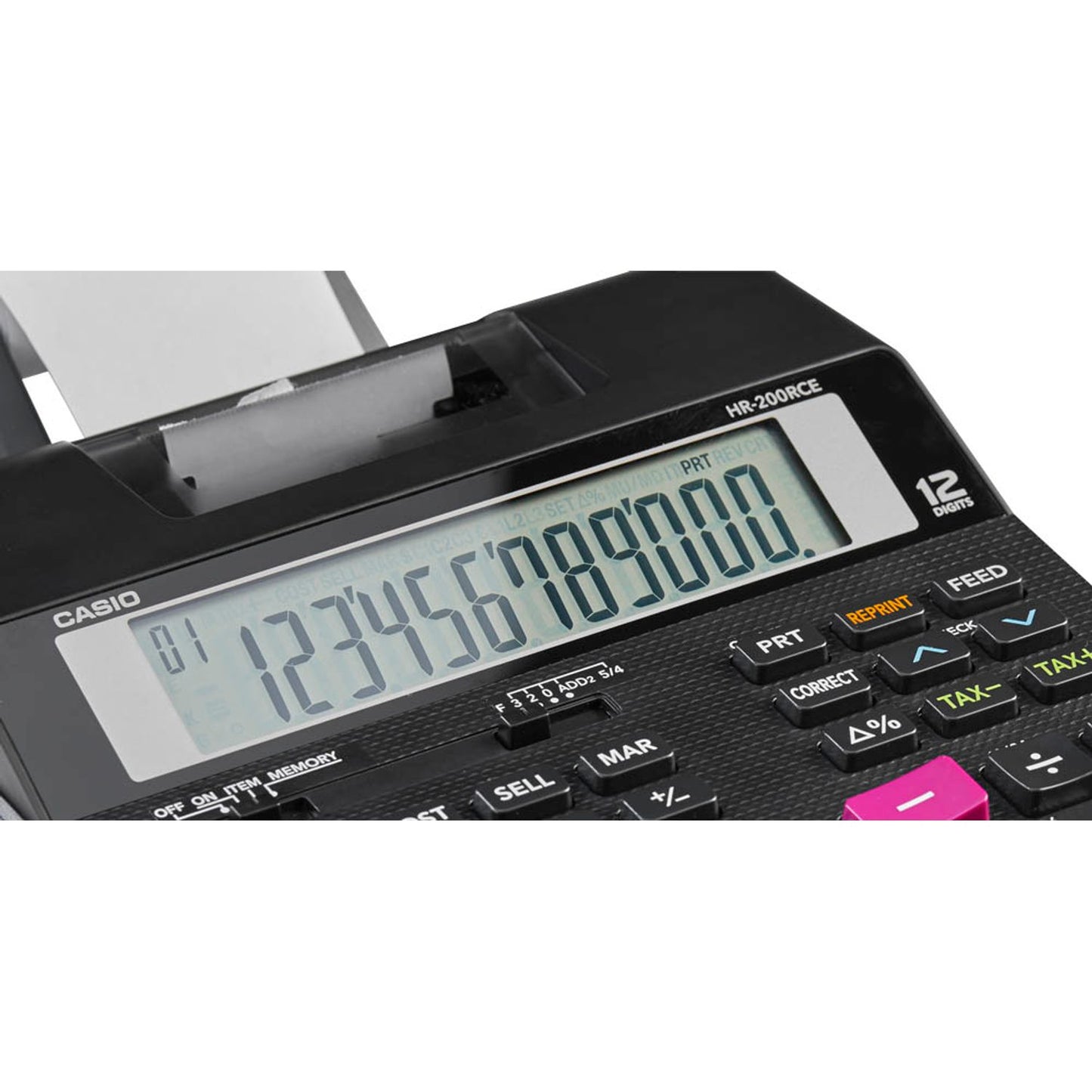 CASIO Tischrechner druckend schwarz | HR-200RCE