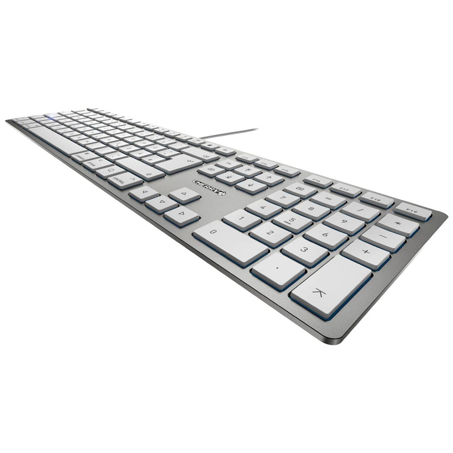 CHERRY KC 6000 SLIM for MAC Tastatur kabelgebunden silber | JK-1610DE-1