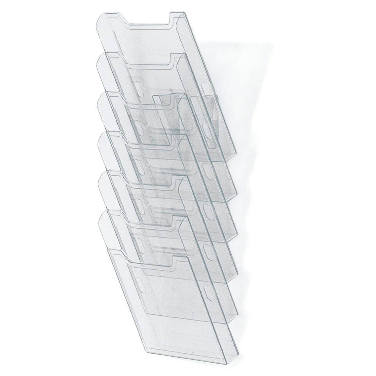 Exacompta Wandprospekthalter transparent DIN A4 6 Fächer | 64758D
