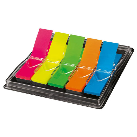 SIGEL TRANSPARENT Haftmarker farbsortiert 5x 40 Streifen | HN489 | 1 Pack = 5x 40 Streifen
