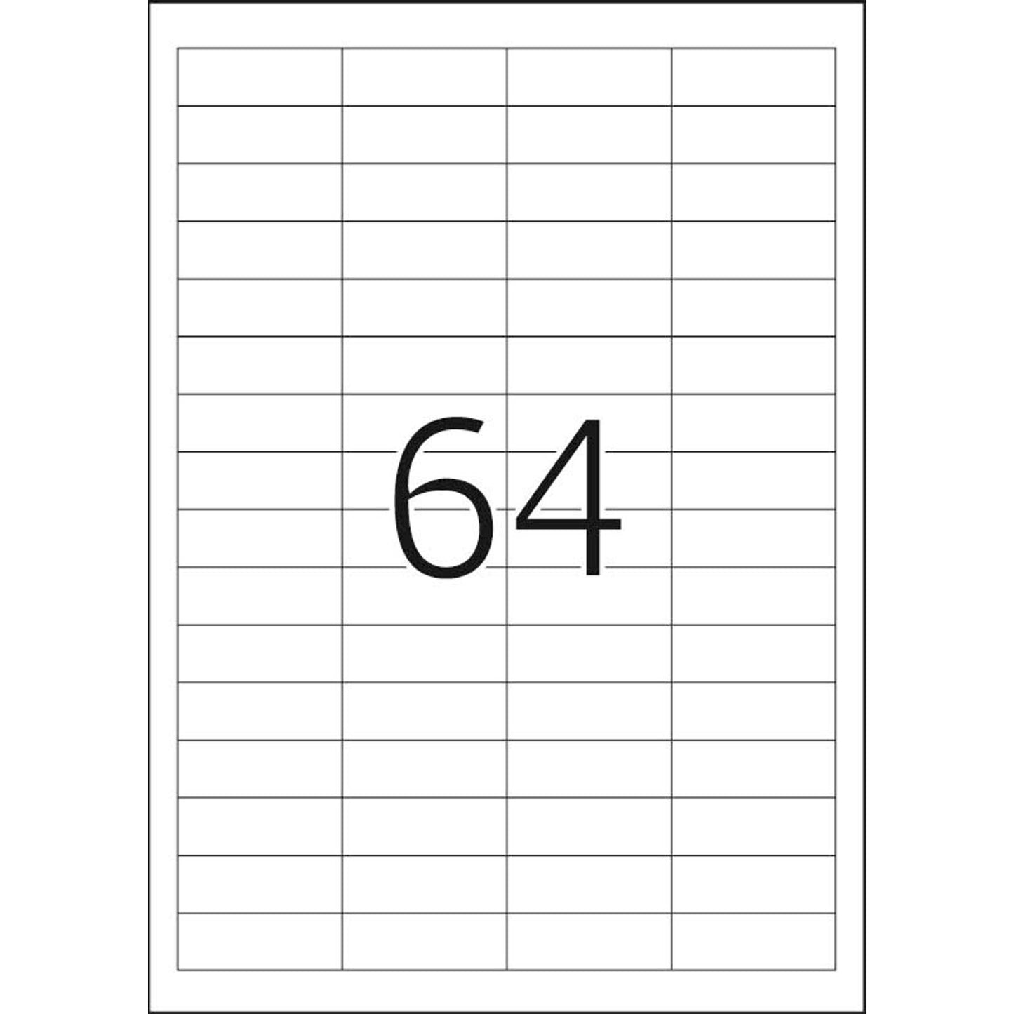 HERMA Etiketten weiß 48,3 x 16,9 mm | 4226 | 1 Pack = 25 Blatt