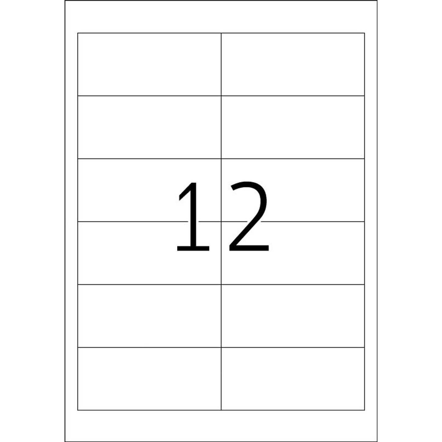 HERMA Etiketten weiß 97,0 x 42,3 mm | 10907 | 1 Pack = 25 Blatt