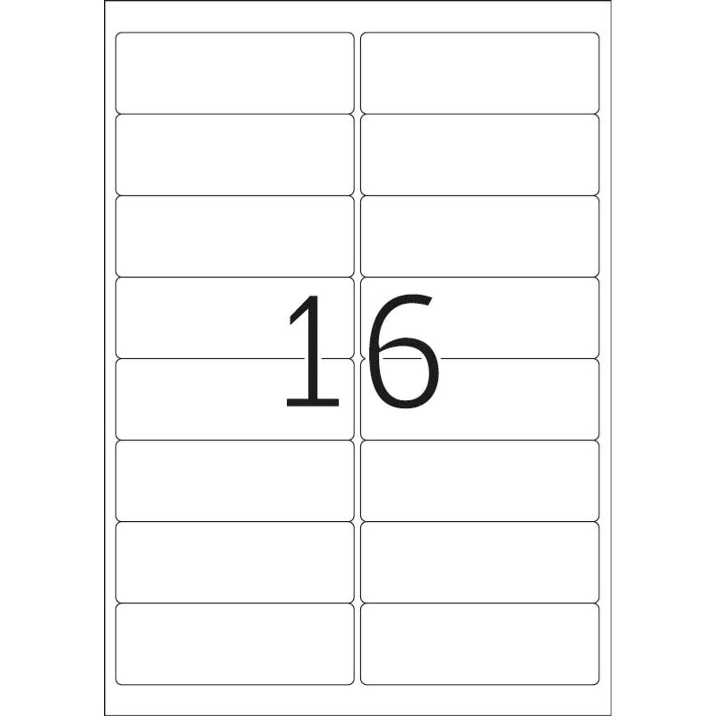 HERMA Etiketten weiß 99,1 x 33,8 mm | 4267 | 1 Pack = 100 Blatt