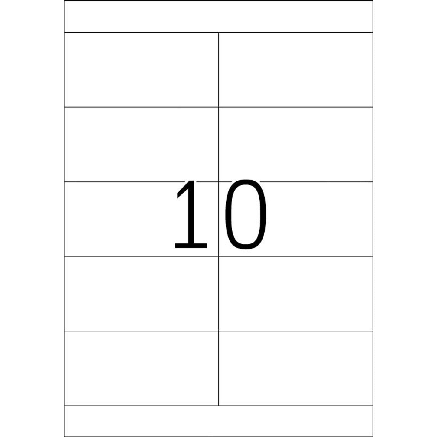 HERMA Etiketten weiß 105,0 x 50,8 mm | 4281 | 1 Pack = 100 Blatt
