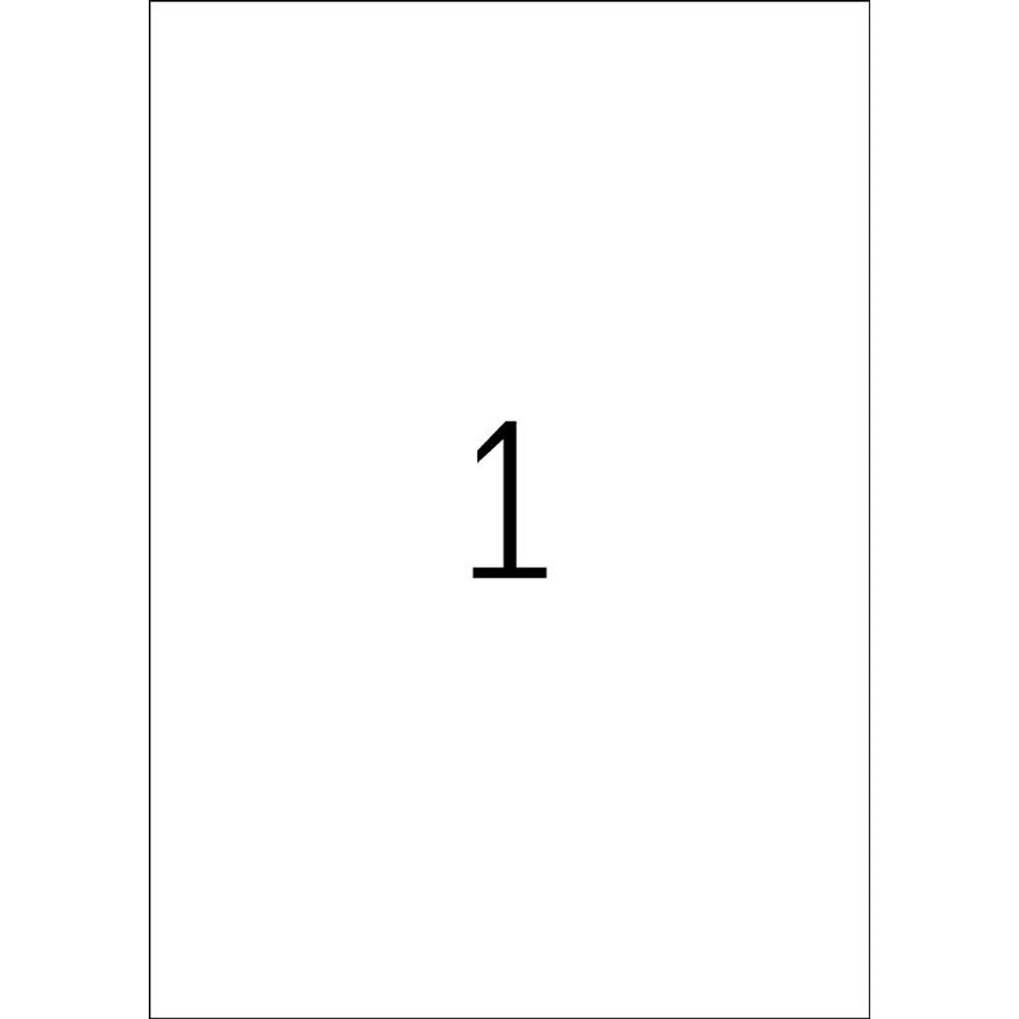 HERMA Etiketten gelb 210,0 x 297,0 mm | 4421 | 1 Pack = 20 Blatt