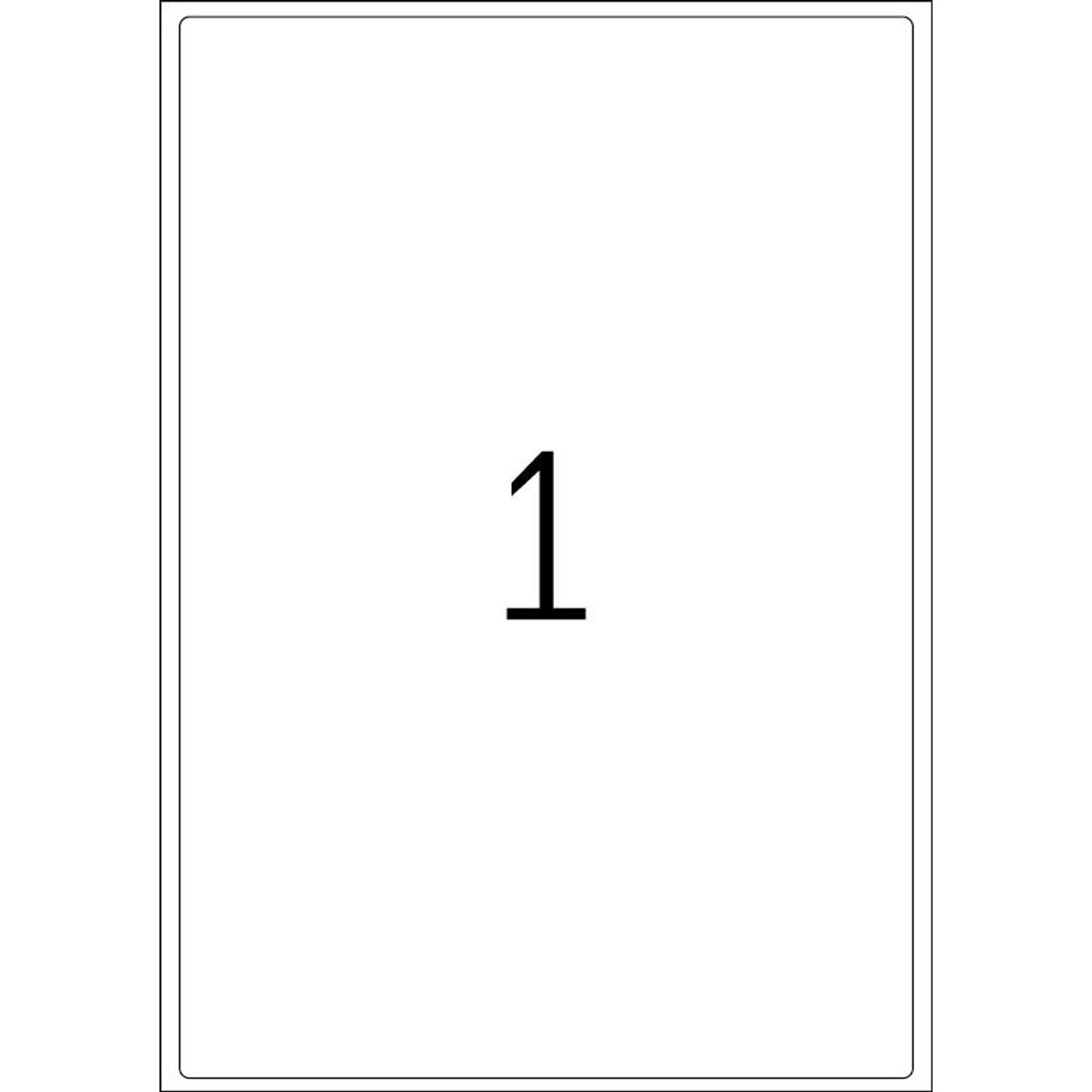HERMA Adressetiketten weiß 199,6 x 289,1 mm | 4252 | 1 Pack = 100 Blatt
