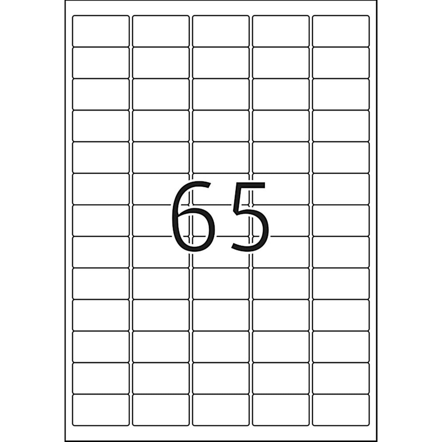 HERMA Adressetiketten weiß 38,1 x 21,2 mm | 4254 | 1 Pack = 100 Blatt