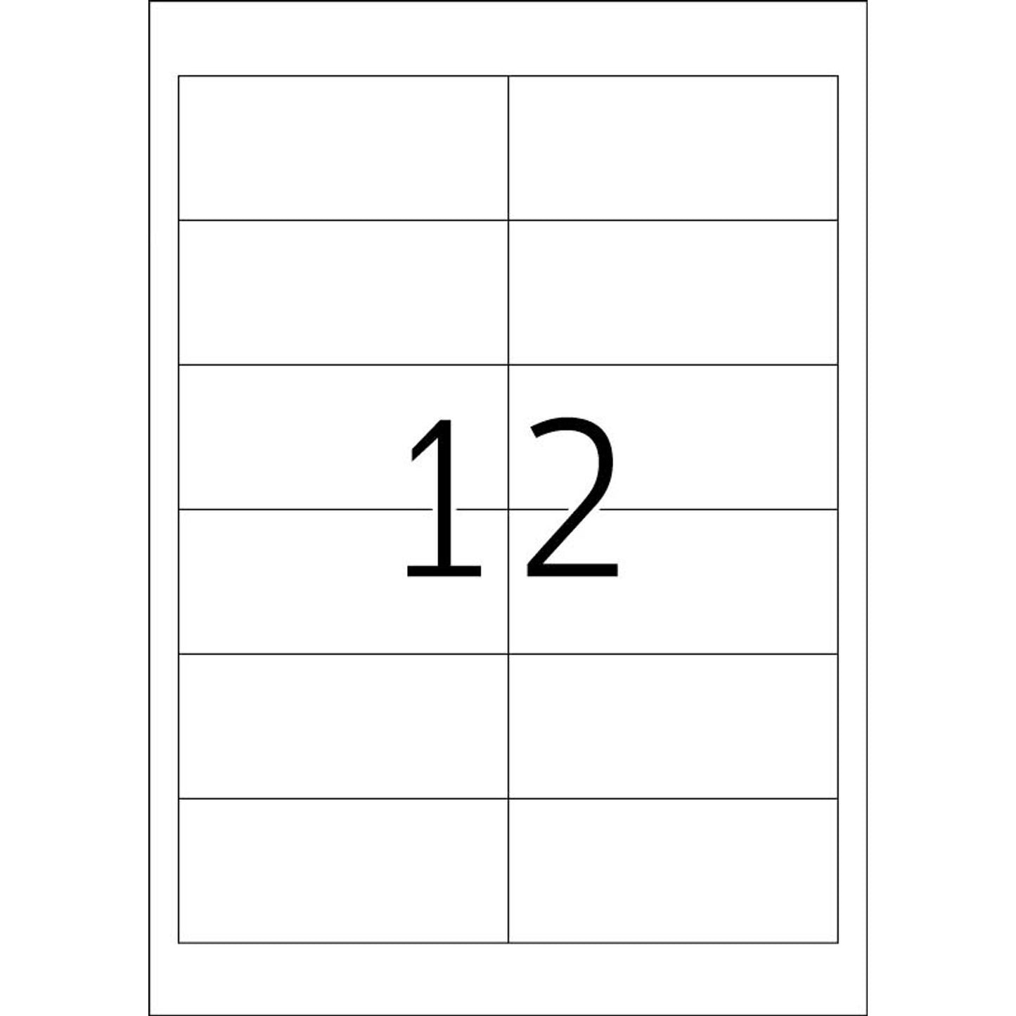 HERMA Etiketten weiß 97,0 x 42,3 mm | 4228 | 1 Pack = 25 Blatt