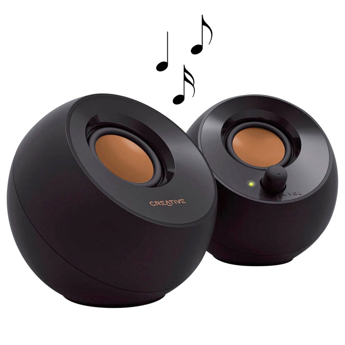 CREATIVE Pebble Lautsprecher schwarz | 51MF1680AA000