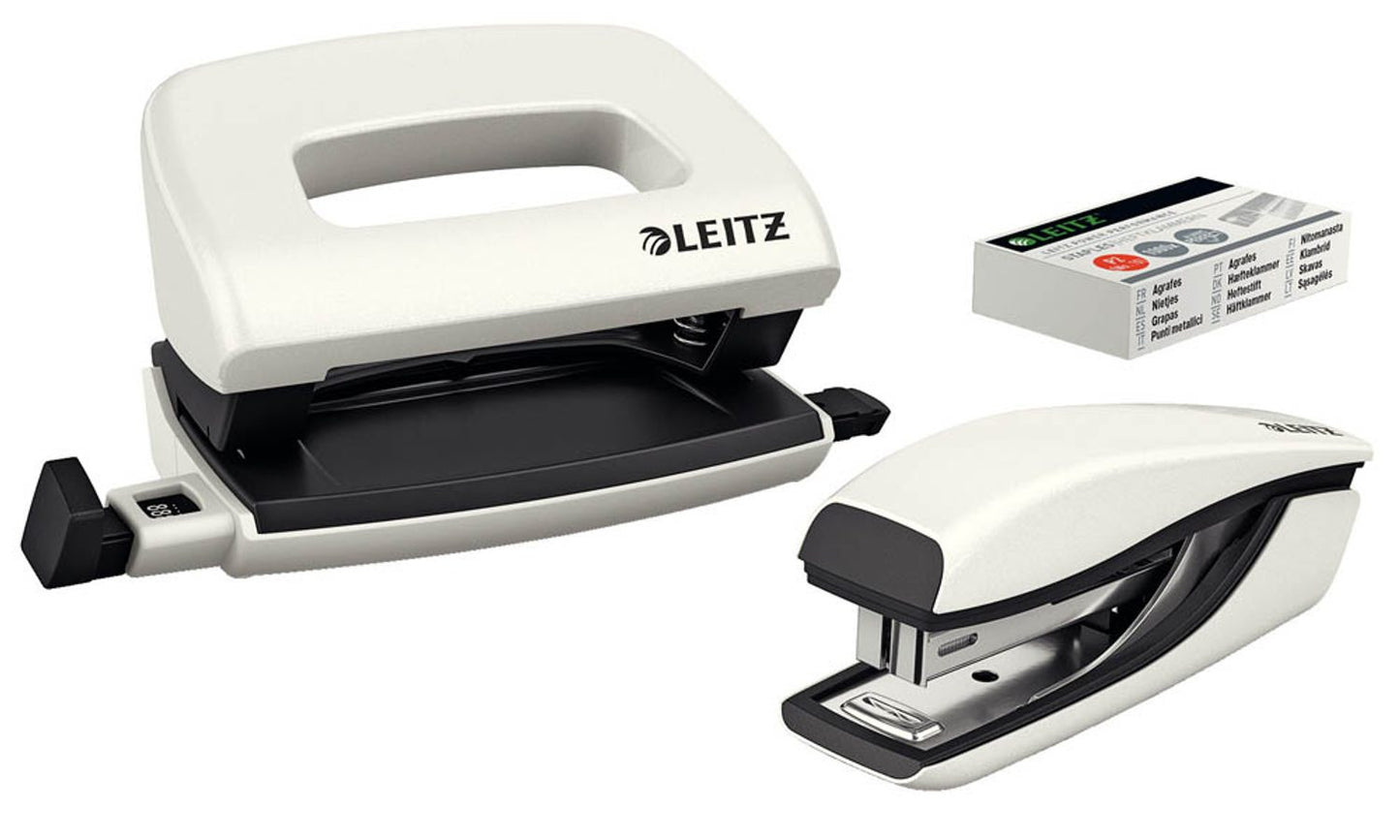 LEITZ Locher und Heftgeräte Set NeXXt WOW