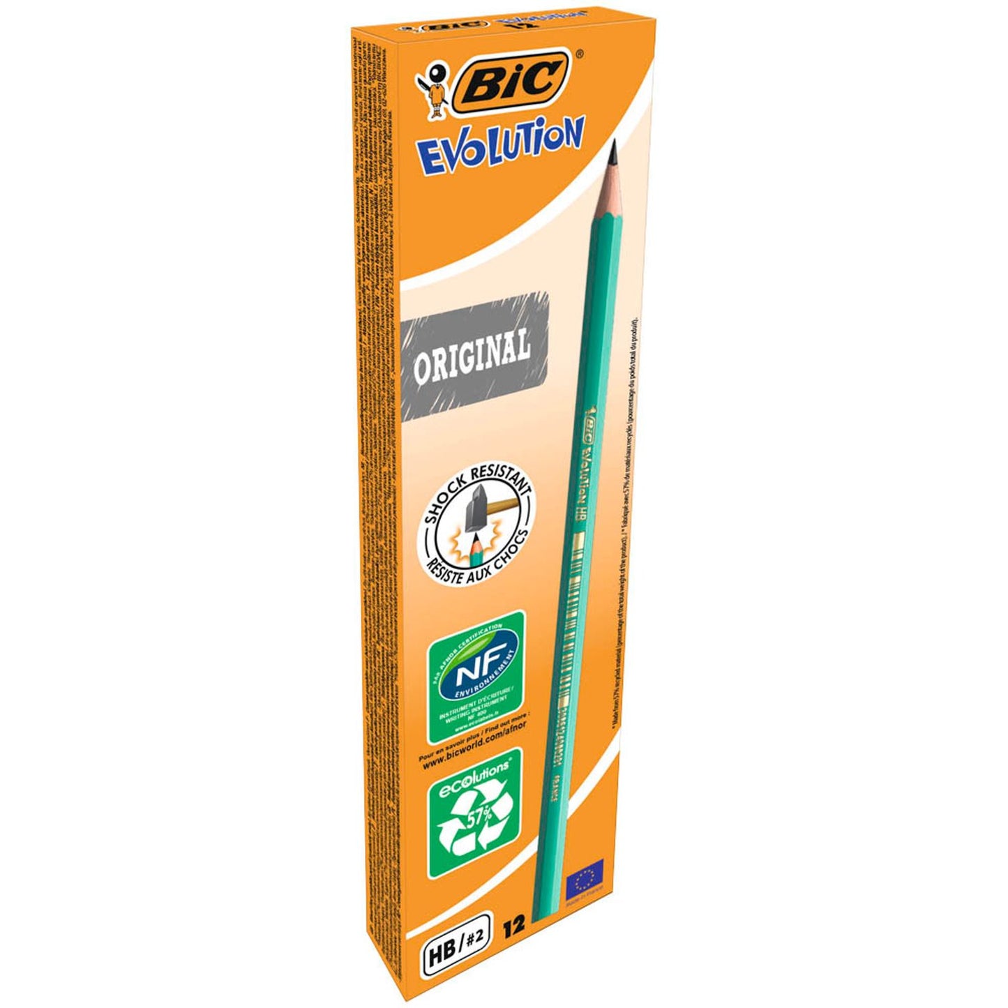 BIC ECOlutions EVOLUTION 650 Bleistifte HB grün | 8803112 | 1 Pack = 12 St.