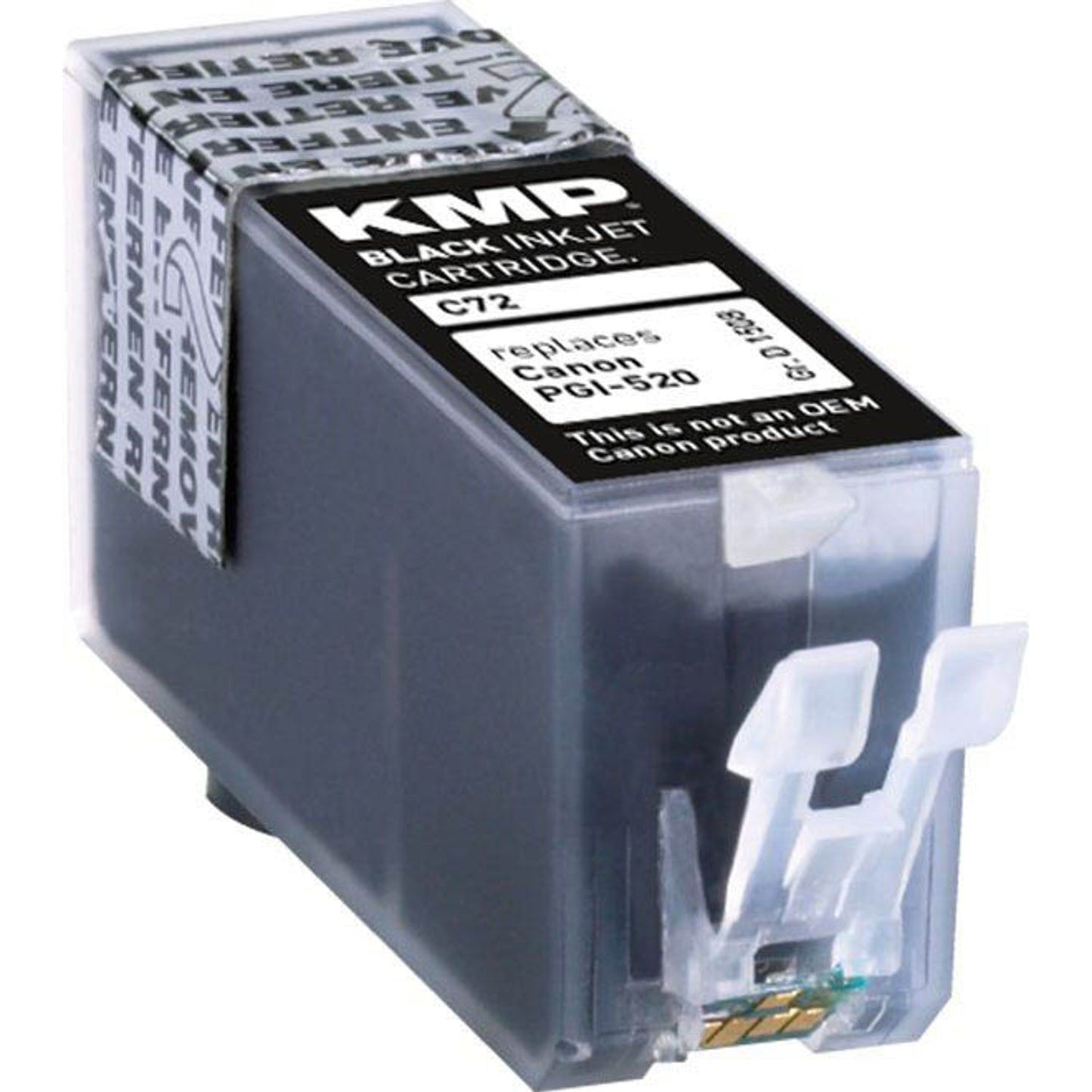 KMP C72 schwarz Druckerpatrone kompatibel zu Canon PGI-520 BK | 1508,0001